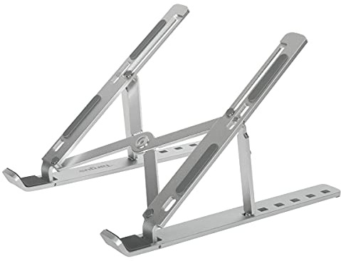 Targus Support portable ergonomique pour ordinateur portable et tablette – Accessoire de bureau favorisant une meilleure position – Support PC portable – Gris, AWE810GL