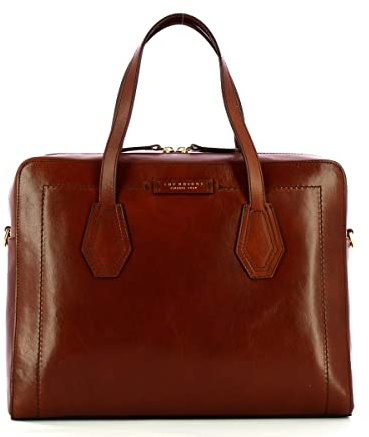 The Bridge Cartella Uomo 44298101 Marrone donna unisex borsa tracolla 24 ore 37x27 cm circa porta laptop pc