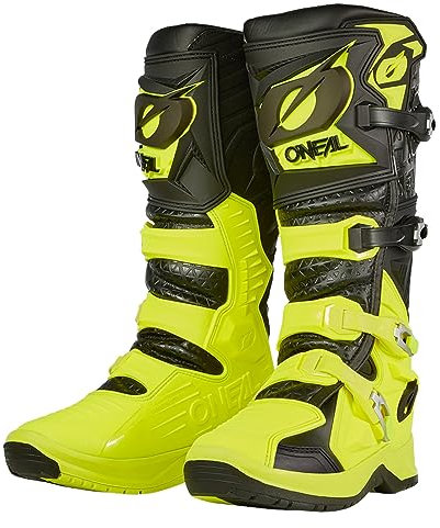 O'NEAL Unisex Motocross Stiefel RMX Pro Boot, Schwarz Neon Gelb, 45, 0337