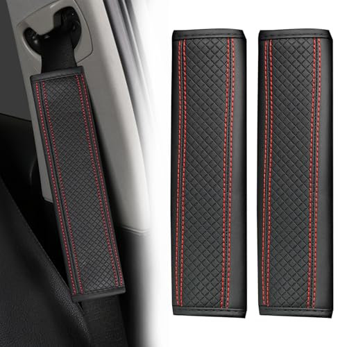 HIAHXC Confezione da 2 cuscinetti per cintura di sicurezza, estensione per cintura di sicurezza, per adulti e bambini, comodi cuscinetti per cintura di sicurezza per auto