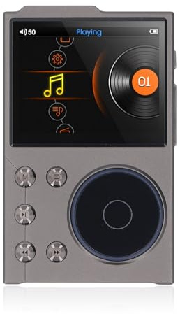 HiFi MP3-spelare med Bluetooth 5.3, Förlustfri DSD FLAC-spelare, Digital Musikspelare Bärbar Ljudspelare, Stöd Upp Till 256 GB Utbyggbar