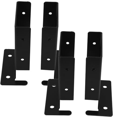 UKCOCO 4stücke Zaunpfostenhalterungen Aus Eisen Zaunstütze Für Garten Zaunsockel Sichtschutzzaun Kleine Zaunbegrenzung Gartenzaunzubehör Zaunständer Für Rasenflächen Oder Boden