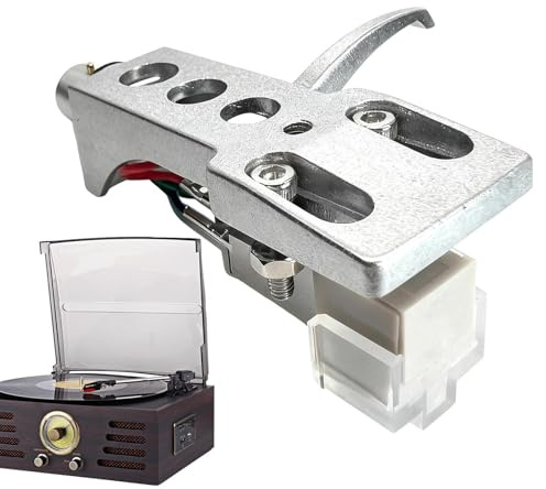 Cartouche De Platine Vinyle - Ajustable Montage Facile Fixation Serrée,Cellule pour Tourne Disque Vinyle,pour Monitoring Studio Système Audio Domestique Entretien Régulier Collectionneurs