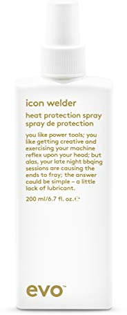 Evo icon welder heat protection spray 200ml I Leave-In-Cream, Hitzeschutz für alle Haartypen I verleiht Geschmeidigkeit, Glanz und reduziert Frizz I vegan, ohne Sulfate