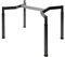 boho möbelwerkstatt Schreibtischgestell, Konferenztischgestell, Tischgestell, höheneinstellbar in Schwarz RAL9005 für Tischplatten von 120 x 80 cm