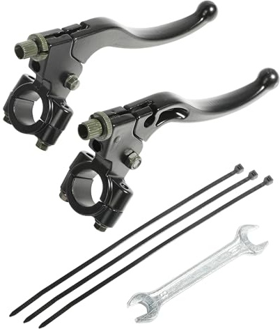 Reswish ESEWALAS Clutch Lever,Bike Brake Levers,Car Accessories 7/8 22mm Left and Right Universal Clutch Brake Handle Levers Perch,Compatible with CRF50 XR50 Dirt Bike Motor Motocross Motorcycle