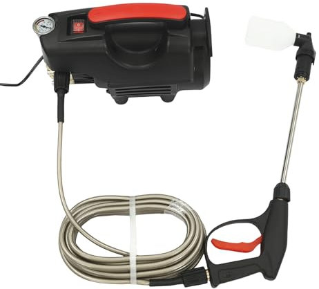 6L/min Elektrischer Hochdruckreiniger YUNRUX 2800rpm Druckwasserpumpe Waschmaschine Mini Fugenreiniger Elektrischer Fassadenreiniger Düsenwasch Terrassenreiniger Reiniger mit 10 m Saugschlauch