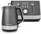 Morphy Richards Illumination Kettle and Toaster Set, 1.7L Rapid Boil Illumination Jug Kettle, 4 Slice Variable Browning Illumination Toaster, Matching Set, 3KW/ 1500W, Titanium, 108022/248022