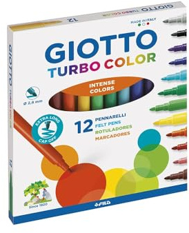 Pack Material Escolar de Colores 3x12 – Plastidecor Ceras + Gioto Lápices Colors 3.0 + Gioto Rotuladores Turbo Color – Set Compacto para Niños y Artistas