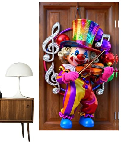 Banderola para Puerta de Carnaval | Fondo Fotográfico Animado 90 X 180 Cm - Banderín para La Puerta Principal,para Cocina Escuela Hogar Habitación Escaparate