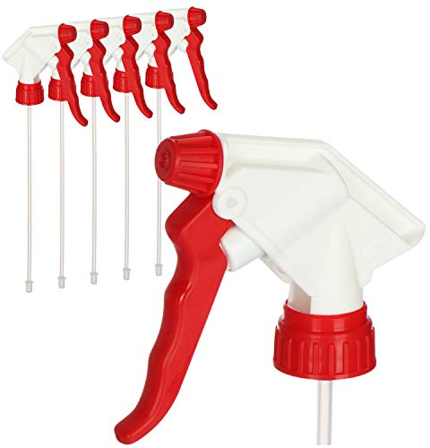 COM-FOUR® 6 ugelli spray – Testina spray con filettatura 28/400 – Attacco per bottiglie spray – Testa nebulizzatore con guarnizione NBR per spruzzare acqua