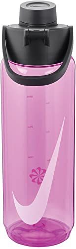 NIKE Unisex – Erwachsene Renew Recharge Trinkflasche, 644 Fire Pink/Black/White, 709ml