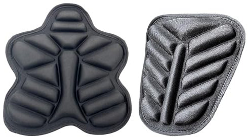 Motorrad-Sitzkissen, Fahrzeugsitzkissen, Motorrad-Sitzpolster für vorne und hinten, Druckentlastungsfahrt, Stoßdämpfung, atmungsaktiv, weich und bequem für lange Fahrten