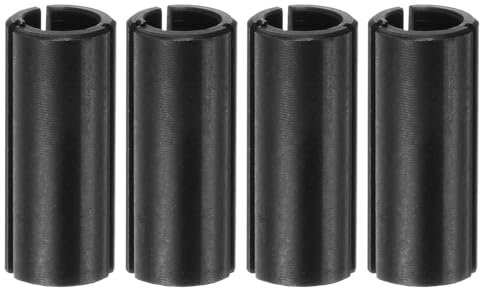 sourcing map Router Collet Chuck Driver Adapter 12mm (15/32) to 8mm(5/16) Carbon Steel CNC Engraving Bit Router Converter for Woodworking Engraving Machine Tool 4pcs