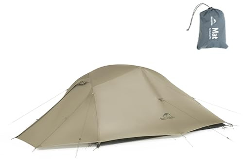 Naturehike Tente Cloud up Pro, tentes ultralégères 2025 mises à niveau, 1,75 kg / 3,86 lb (tous les accessoires inclus), tente pour 3 personnes, pour le vélo-camping, la grande randonnée, la randonnée