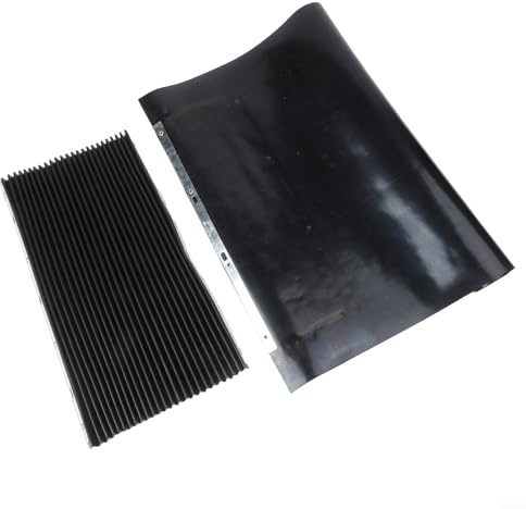 Copertura protettiva telescopica antipolvere a fisarmonica per fresatrice CNC, scudo a soffietto retrattile in gomma per guida guida, macchina impermeabile a prova di olio (400 x 600 mm + 500 x 650 mm