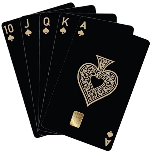 OuryTech Kartenhülle, 5 pièces Housse de Carte de crédit et étui à Cartes, Autocollant Amusant pour Carte de crédit, Couverture en Vinyle imperméable pour Cartes bancaires et Documents d'identité