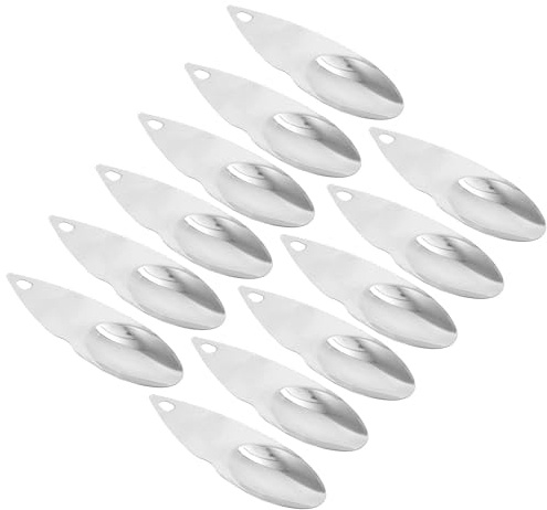 HEALEEP Set 12 Pezzi Cucchiaio per Kiwi in Acciaio Inox Lama Seghettata e Pelapatate, Utensili per Frutta Facili da Usare, Leggeri e Portatili per Cucina e Preparazione Alimenti