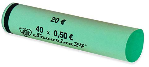 Münzhülsen 300 Stück 1 Cent bis 2 Euro oder gemischt - Securina24® (50 Cent - 300 Stück)
