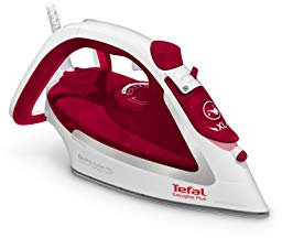 TEFAL Easygliss Plus Dampfbügeleisen, Durilium Airglide Bügelsohle, 2500W für schnelles Aufheizen, 45 g/Minute kontinuierliche Dampfmenge, 195 g/Minute Dampfstoß, FV5717E0