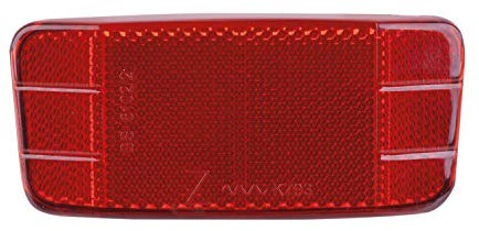 Fahrrad Reflektor Rückstrahler Strahler für Gepäckträger 50x110 mm STVZO rot