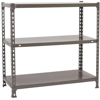 Simon Rack Estanteria Almacenaje, 150x100x50 cm, (Al x An x LR), Estanteria Metalica, 4 Alturas, 70 kg de Punto Flexión, Acero Galvanizado, Blanco - Ecoclick