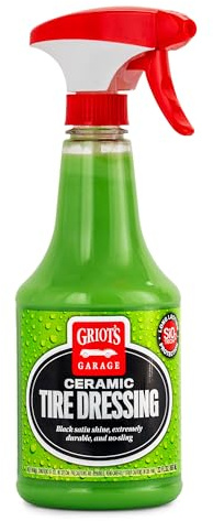 Griot's Garage Ceramic Tire Dressing Coating for Car Detailing, Safe for Rubber, Vinyl, and Plastic Trim on Cars, Trucks, SUVs, Motorcycles, and RVs, 10842, 22oz