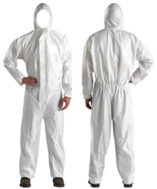 DTS PROTECT Disposable Overalls. Chemical And Biological Protection Hazmat Suit Type 5/6B. Work Wear For Men And Women. (3XL)