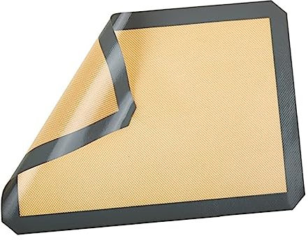 BESPORTBLE 2 Pz Tappetino da Forno Prodotti da Forno Tostapane Griglia Roti Spiedini Cottura al Forno Macchina Friggitrice Tappetino per Pizza da Forno Teglia da Forno Yellow Prodotto