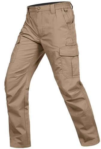 Zoofly Manguera de Carga Hombres Waterproof Multi Bolsillos Mangueras de Trabajo de Carga Hombres Stretch Mangueras de Caminata Hombre Elástico