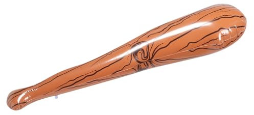 GARVALON Inflatable Baseball Bat Toy, 90cm Pvc Wood Grain Stick, Portable Party Favor for Boys and Girls and Birthday Celebration, Small Inflatable Sports Prop for Outdoor and Indoor Games