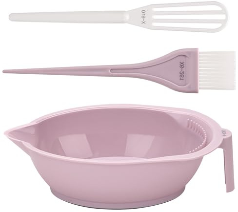 Kit de teinture pour cheveux - Bol de coloration - Brosse et mélangeur pour bricolage - Outils de salon de beauté - Kit d'outils de mélange de couleurs