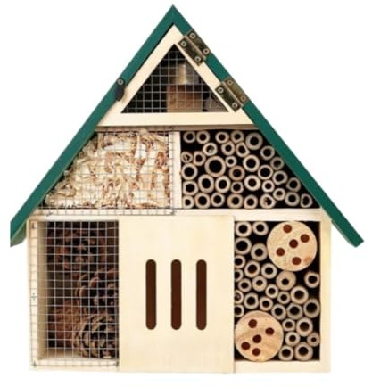 NMGMJQ Insect Breeding Box Bee House Bug Hotel Butterfly House Handcrafted Wooden Reptile Container