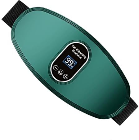 Ceinture De Massage Fitness – Appareil Vibrant Pour Abdominaux Avec 6 Niveaux D’Intensité | Ceinture Minceur Sans Fil Pour Ventre, Taille & Jambes | Écran LCD Pour Entraînement À Domicile & Relaxation