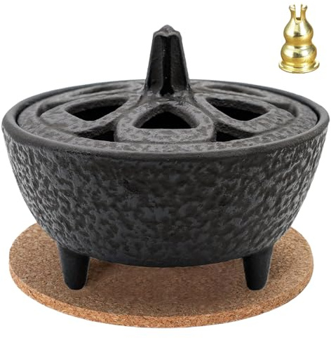 Lotus Flower Incense Sticks Holder Burner, insence-Stick Holder Log Burner Accessories, Incense Burners Multifunctional Aromatherapy for Meditation Sticks, Yoga, Office, Living Room Decor