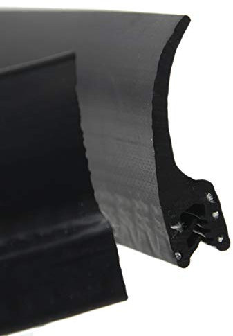 DF7 Dichtungsprofil von SMI-Kantenschutzprofi - Klemmbereich 1,5-3,0 mm - mit Dichtung oben aus EPDM Moosgummi - Fahnendichtung - einfache Montage selbstklemmend ohne Kleber (3 m)