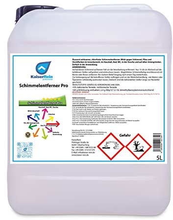 KaiserRein Schimmel-Entferner Spray 5 L Haushalt, Bad, WC, Dusche Chlorfrei wirkt dauerhaft