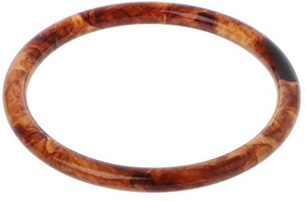 Kcnsieou Damen-Armreif aus Acryl mit braunem Leopardenmuster