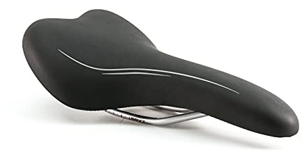 Selle ROYAL MTB Herren Sattel Schwarz mit Silbernen Streifen rutschfest Bike Saddle