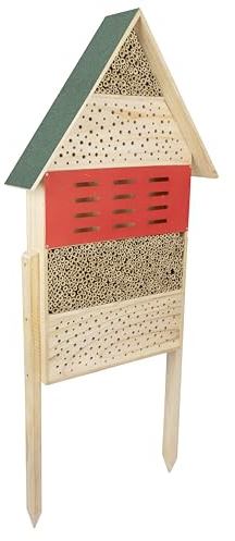 Windhager Hotel per insetti High-Rise - casetta per Insetti, casa degli insetti, albergo per insetti - Casetta insetti per api, coccinelle, crisopidi - Nido con piedini in legno