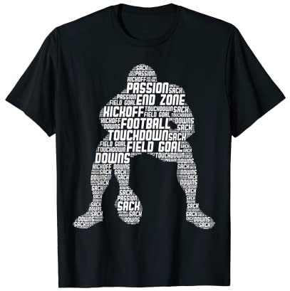 American Football Lineman Kinder Herren Jungen T-Shirt