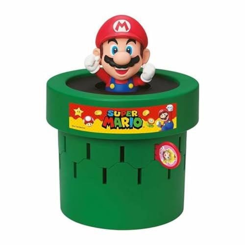 Bizak Salta Super Mario de Nintendo, Juego de Mesa con Figura de Super Mario de Gran tamaño y 24 Sticks (30693538)