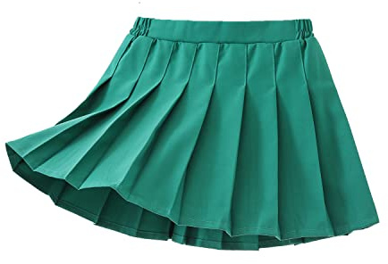 Yealoo Gonna a Pieghe per Uniforme Scolastica Ragazze Bambini, A-Linea, Mini Danza Scooter Vestito con Pantaloncini Interni