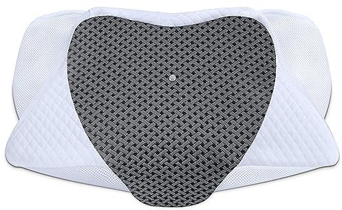 SAHEYER Kissenbezug, Kissenbezug aus weicher Baumwolle, 60 x 35,5 x 10/13 cm, ergonomisches Kissen für den Nacken, waschbarer und abnehmbarer Kissenbezug mit glattem Reißverschluss