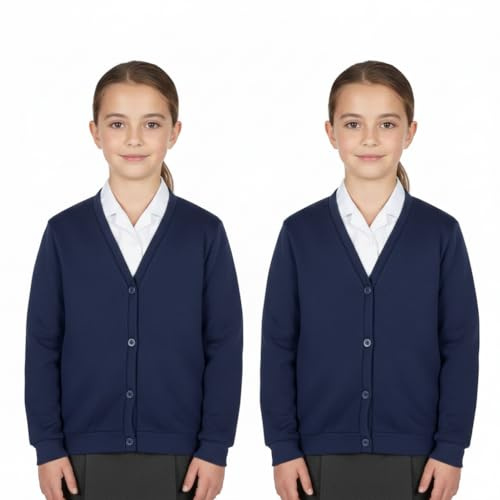 A2Z 4 Kids Girls Club Scouts - UF Cardigan Navy 2 Pack 5-6