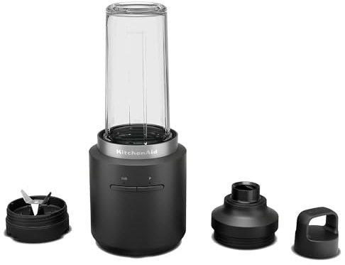 KitchenAid Go - Kabelloser tragbarer Standmixer - neu - Behälter aus BPA-freiem Kunststoff mit 473 ml Fassungsvermögen - Mit Akku - Schwarz Matt