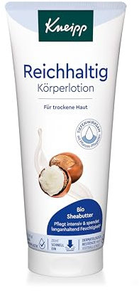 Kneipp Reichhaltig Körperlotion - Für trockene Haut - Mit Bio Sheabutter - Zieht schnell ein - 200ml