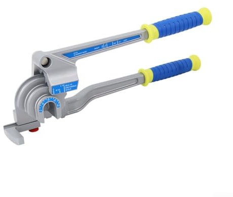Doblador de tubos 3 en 1, herramienta de doblado de tubos de aluminio de cobre HVAC de 180° para 1/10.2 cm 3/20.3 cm 1/5.1 cm O.D, tubos de cobre, latón y aluminio, para HVAC