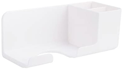 ZWTPGKRD Supporto a parete per asciugacapelli pettine lozione crema rack organizzatore per casa camera da letto bagno contenitore cavo asciugacapelli organizzatore montaggio a parete