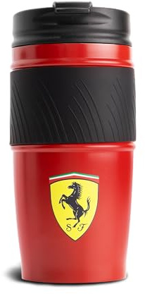 Ferrari Mug isotherme avec logo Scuderia - Rouge - 500 ml